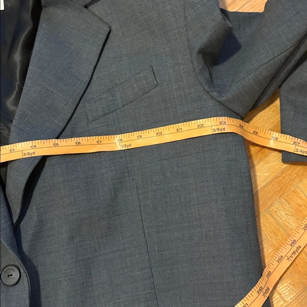 Sandro Charcoal Gray Single-Breasted Blazer - Picture 4 of 12